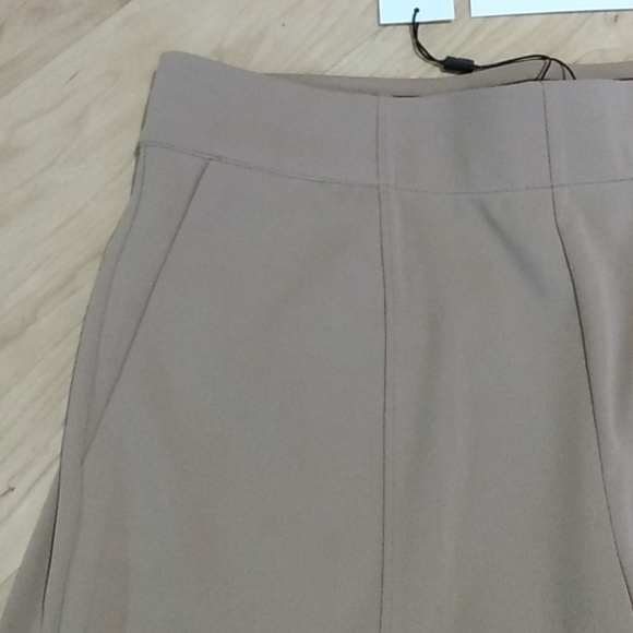 H Halston Wide Leg Trouser Pants Desert Camel M - Picture 4 of 14